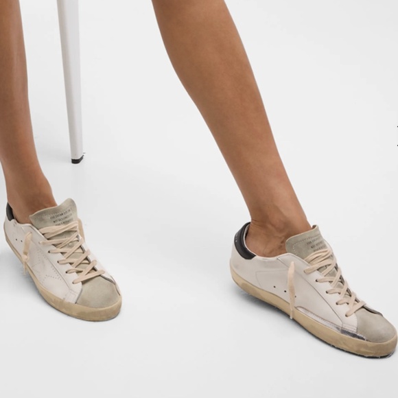 Golden Goose Superstar Skate Sneaker White Leather/Suede/Black sz 39 New in Box - Picture 1 of 13